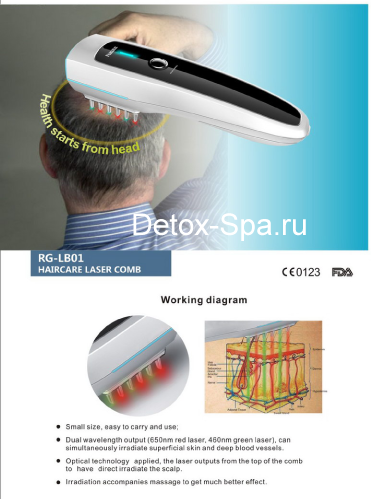 �������� �������� Laser Hair CARE LAZER COMB RG-LB01