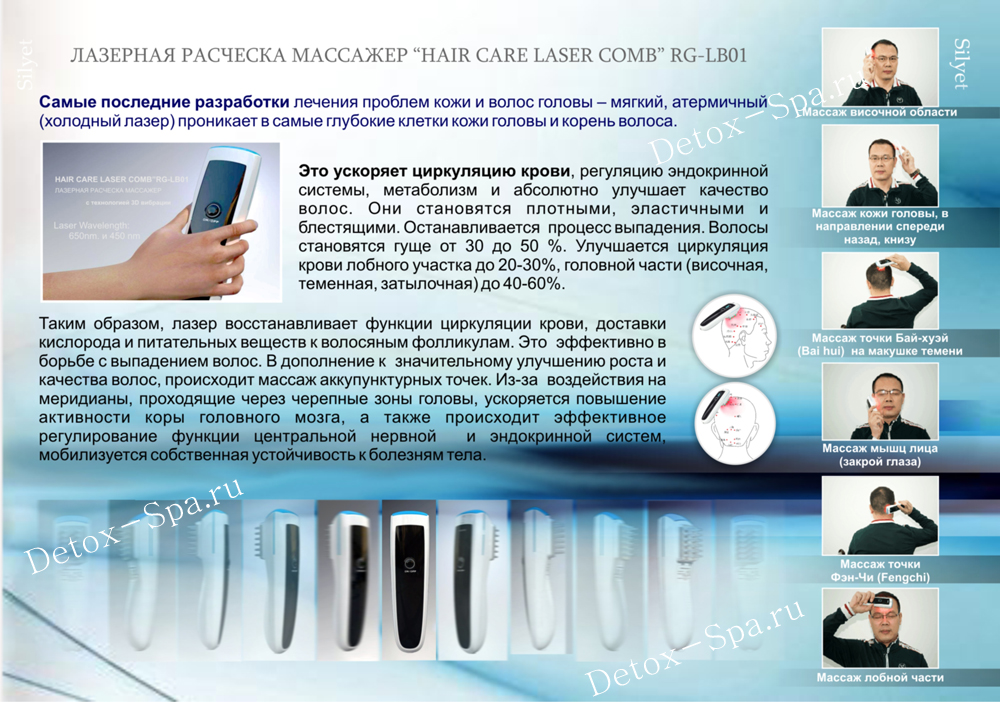  �Hair Care Laser Comb� RG-LB01 �������� �������� ��� �����